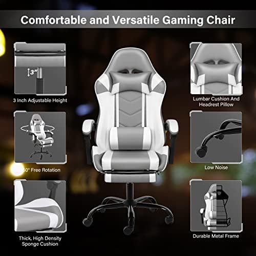 כיסא בוס כיסא מסתובב מתכוונן משענת גב ומושב כיסא משחק וידאו ארגונומי מחשב משרד מירוץ