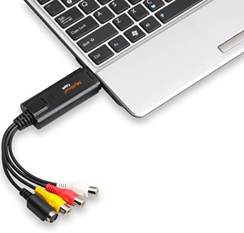 Mygica Capit USB לכידת וידיאו עבור חלונות, לוכד וידאו אנלוגי לדיגיטל, המיר VHS Composite ו- S -Video ל- USB