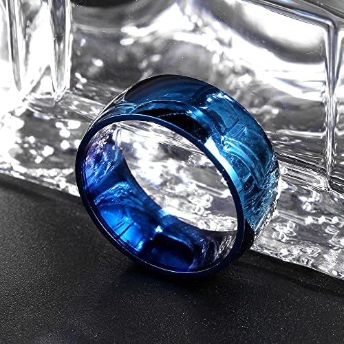 קולסו 8 ממ כחול טבעות לגברים ונשים אישית טבעת אישית טבעת חקוק טבעת-75819