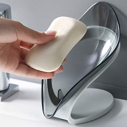 HNGM IEAF סבון צלחת עלה צורת אגרוף חינם למקלחת אמבטיה מגש סבון מאחסון מאחסון קופסת מתלה מחזיק צלחת צלחת