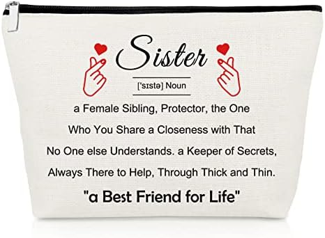 תודה מתנות מתיק איפור אחות מתנות אחות מצחיקות מתנות אחות אחות יום הולדת לאחות אחות ידידות קוסמטית תיק