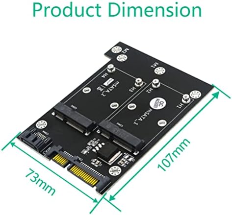 מתאם מחשב Solustre מתאם MSATA מתאם MSATA כפול לכפול 3. 0 MSATA SSD Reader אביזר מחשב