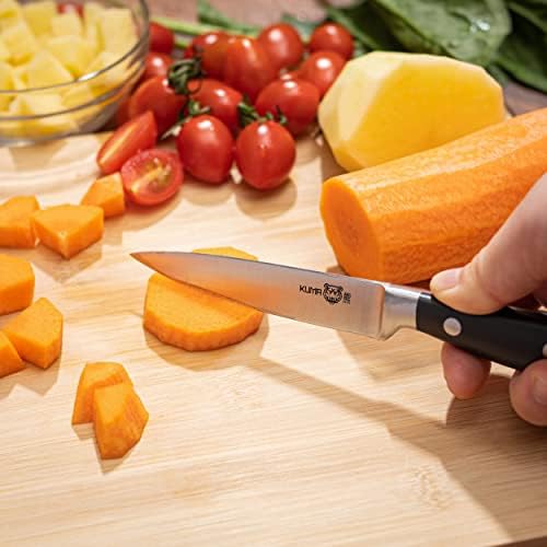 קומה יסודות מטבח סכין סט-קלאסי 3 חתיכה אוסף-8 שף של סכין, 3.5 קילוף סכין, ו 8 השחזה מוט-סכיני סט ללא בלוק
