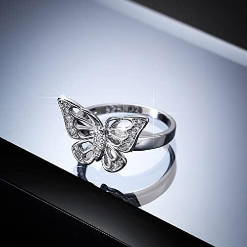 נשים יצירתיות צמיד זירקון בעלי חיים פרפר פרפר טבעת טבעת נישואין טבעת אופנה טבעת טבעת טבעת