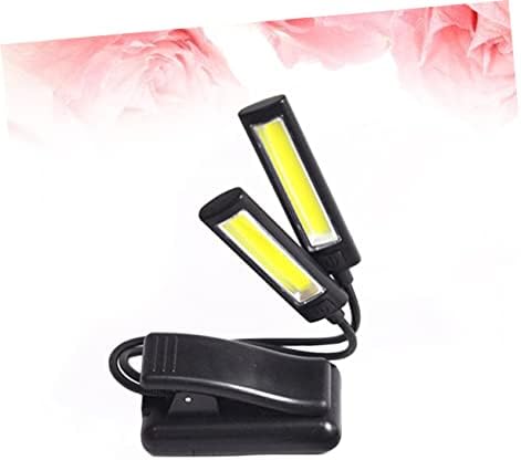 Solustre 1 PC ראש כפול ראש קוב קליפ אור אור קריאה ניידים מנורה שולחן LED מנורת LED מנורת גוונוז שולחן אור