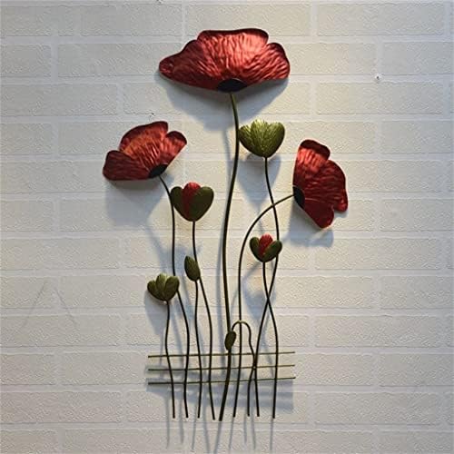 ציורי קיר תלויים קיר תליון פרח ברזל מוצק תליון סלון מודרני קישוט מרפסת קישוטי תליון