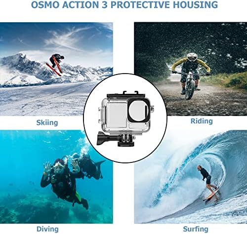 פעולת אוסמו של גרדטוק 3 מארז דיור אטום למים, מעטפת מגן צלילה בגודל 40 מ '/197ft עבור DJI Osmo Action