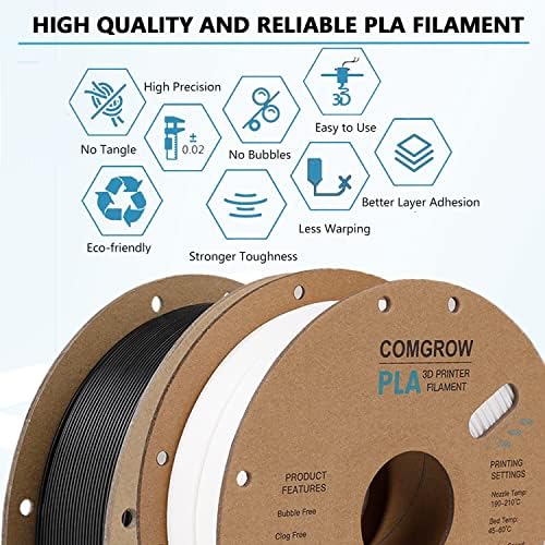 PLA 3D מדפסת נימה שחור לבן ושני מטרים גדי Bowden PTFE צינורות XS סדרה