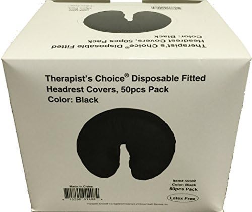Choice's Choice ® ​​כיסויי מנוחה פנים חד פעמי, צבע שחור
