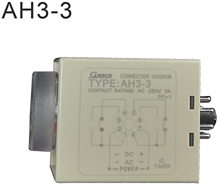 HIFASI 1 PCS 24V -240VAC/DC אוניברסלי AH3-3 ממסר זמן 220 וולט תכונה חדשה כבוי עיכוב TIMER TIME