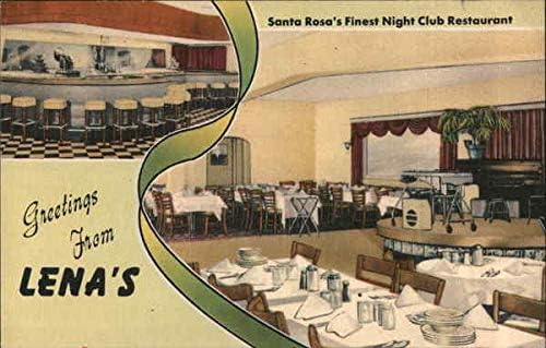 בון גוסטו של לנה סנטה רוזה, קליפורניה קליפורניה גלויה עתיקה מקורית