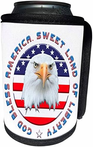 דגל אמריקה של 3 דרוז, נשר קירח. מתנה פטריוטית מגניבה מתוקה. - יכול לעטוף בקבוקים קירור יותר