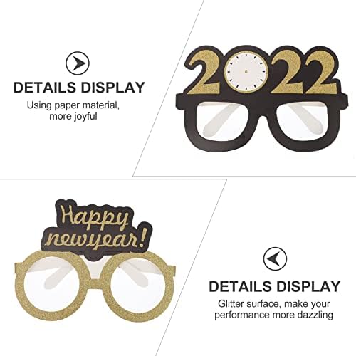 משקפי ראייה שנה טובה 2022: מספר נצנצים משקפיים 12 יחידות משקפי שמש חידושים משקפי מסיבה מפוארים