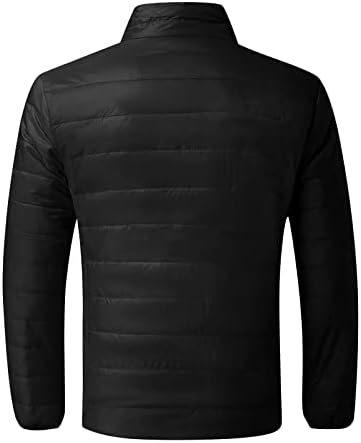 מעיל Mens של AdsSDQ, מעילי חורף איש פלוס קמפינג אופנה בגודל רוכסן שרוול ארוך ז'קט מעלה סולידי משקל