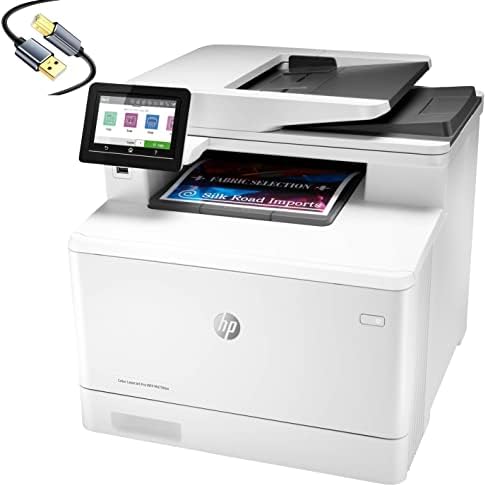 HP צבע Laserjet Pro Multifunction M479FDW מדפסת לייזר אלחוטית, לבן - הדפסת עותק סריקה פקס -