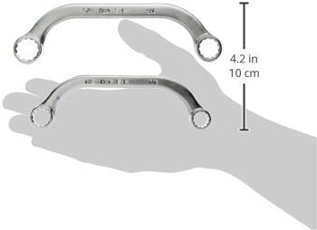 SK Hand כלי H1600 סט מפתח ברגים של חצי ירח, 2 חלקים