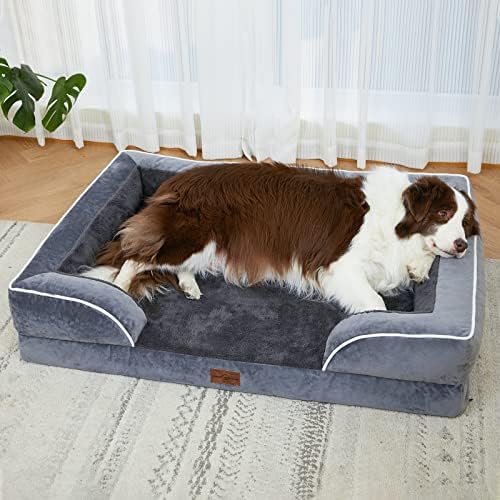 מיטת כלב, מיטת כלב גדולה רחיץ, מיטת כלב ג ' מבו עם כיסוי נשלף ורוכסן, מיטת כלב גדולה במיוחד עם כיסוי מיטת כלב