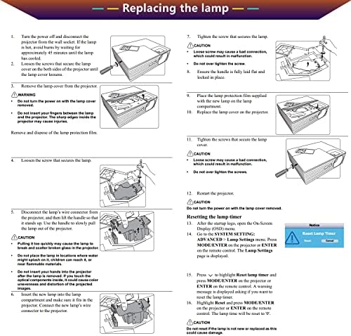 Delmegele RLC-097/RLC-98 מנורה מקרן עם דיור עבור Viewsonic PJD6352 、 PJD6352LS 、 VS15947 、 PJD6552LW 、 PJD6552LWS