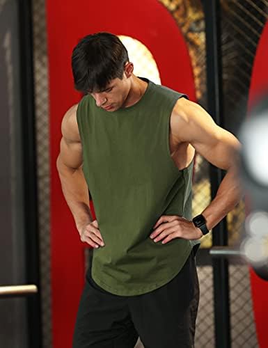 אימון לגברים פיתוח גופיות גופיות גופיות אימון אתלט חולצות כושר אפוד כותנה חתוך חולצת טריקו לשרירים