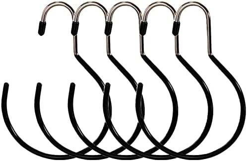 5 יחידים מארגן חגורת קולבי צעיף: קולב ללא החלקה רב תכליתי, מתאים לצעיפים, חגורות, ארנקים, תיקים, קשרים