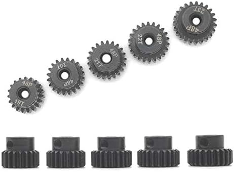 48p 19t 20t 21t 22t 23t Gear Pinion עם נהג בורג לפיר 3.175 ממ 1/10 RC מנוע מברשת ללא מברשת מאת Makerdoit