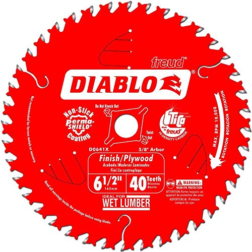 Diablo D0641X 6-1/2 על 40 סיום מסור סור 5/8 אינץ 'ארבור