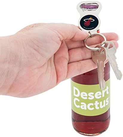 CACTUS CACTUS MIAMI HEAT NBA NBA איגוד הכדורסל הלאומי פותחן בקבוק מפתחות מחזיק מפתחות מיאמי