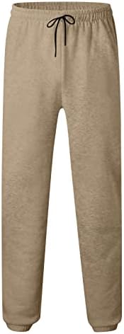 מכנסי טרנינג של Xiaxogool, מכנסי מטען רחבים גברים מכנסי טיול מזדמנים אימון רצים שרוך מכנסי טרנינג
