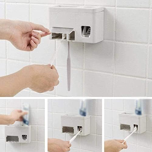 MXJCC משחת שיניים אוטומטית מתקן משחת שיניים אבק אבק סחיטת ידיים לחתוך קיר לחדר רחצה לחדר רחצה
