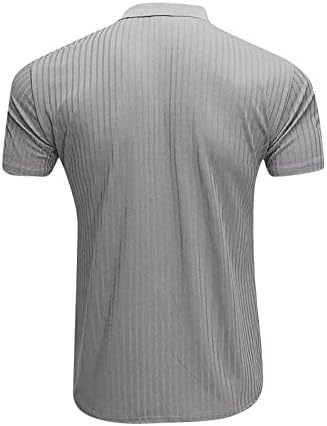 חולצות פולו של אייאסו לגברים, שרוול קצר של גברים מקצרים משי, חולצות רזות מזדמנים חולצות בצבע אחיד חולצות T חולצות