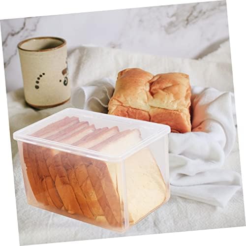 3 יחידות לחם תיבת אחסון תיבת ברור מיכל ברור ארגונית תיבת לחם כיכר מיכל מטבח אספקת מקרר אחסון תיבת לחם מיכל