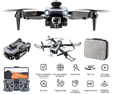 DOSUNX מזלט עם מצלמת HD כפולה של 4K, 2023 משדרוג RC Quadcopter 1080p מצלמת FPV מצלמה מתנה למזלט מתקפל למבוגרים