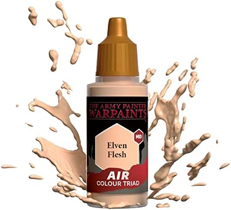 צייר הצבא Warpaint Air Elven Flesh - Acrylic לא רעיל מאוד צבע מבוסס פיגמנט על בסיס משחקי תפקידים,