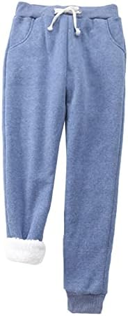 מכנסי טרנינג לנשים של ZDDO מכנסיים מרופדים מכנסיים מרופדים חורפים חורפים חם רץ ספורטיבי מכנסיים תרמיים נעימים
