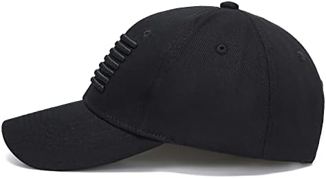 שחור בייסבול כובע אמריקאי דגל 3 ד רקמת אבא נהג משאית שמש כובע