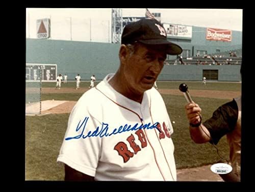 TED WILLIAMS JSA COA חתום 8x10 חתימה של צילום - תמונות MLB עם חתימה