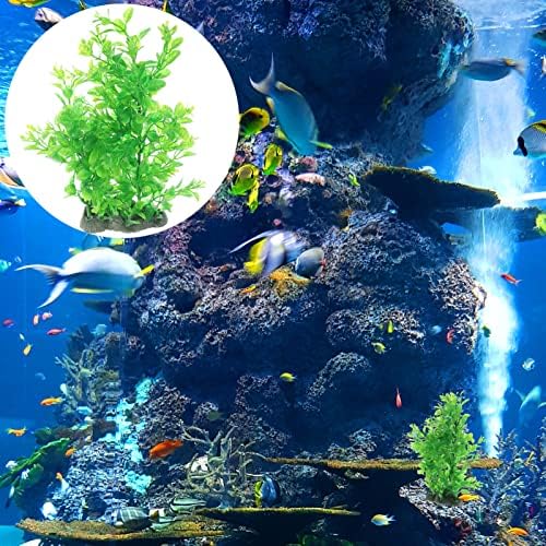 פטקאו דגי טנק צמח מים אקווריום צמחים קישוטי מלאכותי ימיים דשא בטה דגי טנק צמח מתחת למים פלסטיק דשא