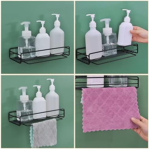 מדף קאבילוק מדף אחסון מדד מקלחת סל סבון סבון מחזיק קיר מתלה רכוב מארגן מדפים צפים לקישוט מטבח אמבטיה