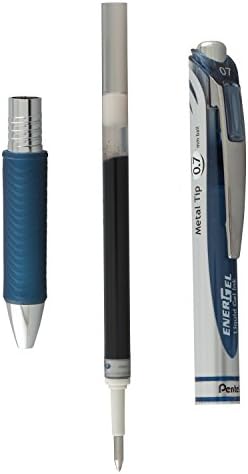 פנטל מילוי דיו עבור אנרג 'ל עט ג' ל נשלף, 12 מארז, 0.7 ממ, נקודה בינונית, כחול כהה