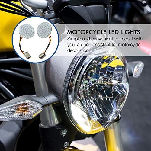 1 זוג אופנוע מחוון אור הוביל אורות היפוך אורות דקורטיבי אור אופני חלק ואסיזורים