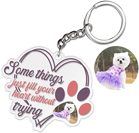 הישאר מחזיק מפתחות כלב בהתאמה אישית מחזיקי מפתחות חמודים למפתחות רכב - שרשראות מפתח לכלבים וקסמי כלבים