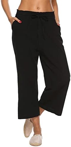 מכנסי מסלול מסלול 2xL של Miashui 2XL מכנסיים מחודדים למותניים מזדמנים של מכנסיים עם מכנסיים מזדמנים