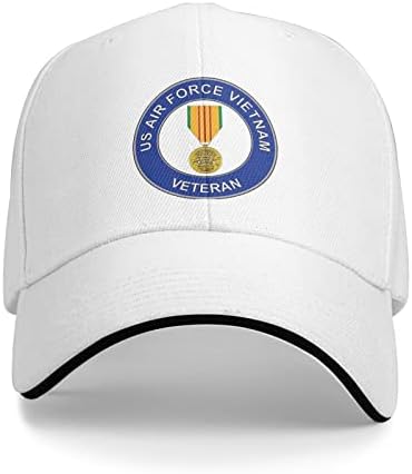וייטנאם הוותיק של חיל האוויר האמריקני, כובעי בייסבול קאובוי מתכווננים כובעי נשים גברים וינטג 'יוניסקס