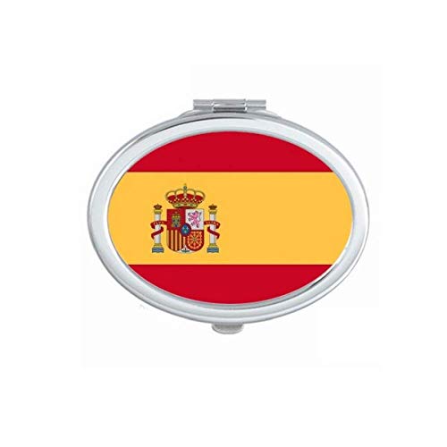 ספרד לאומי דגל אירופה המדינה מראה נייד לקפל יד איפור כפול צד משקפיים