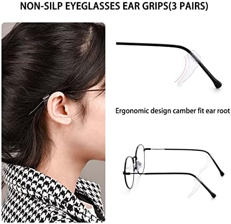 ערכות תיקון משקפיים של GogiftGo, רפידות האף, רפידות האף הסיליקון למשקפי ראייה, ערכת כלי תיקון החלפת משקפיים,