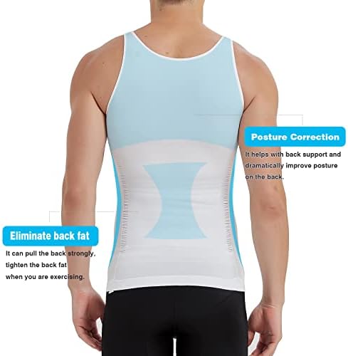 חולצת דחיסה אתלטית לגברים של קוקלס להרזיה גופיית גוף ומעצב בטן בטן גופיית אפוד דקה
