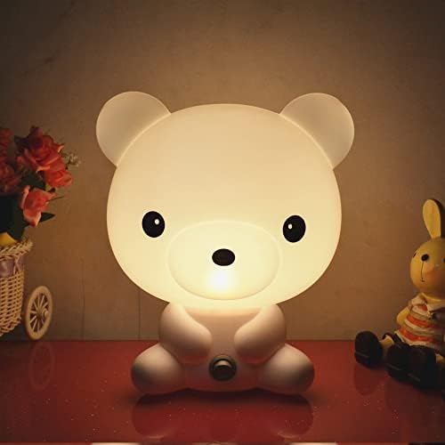 דוב לילה אורות לילדים חדר משתלת פעוט תינוק לילה מנורת שולחן חדר שינה מנורת יום הולדת חג המולד מתנות