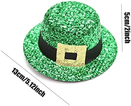 יום פטריק הקדוש תלבושות, מיני סנט פטריק יום כובע ירוק מיני כובע סיכת ראש אקססורי לשיער עבור סנט פטריק