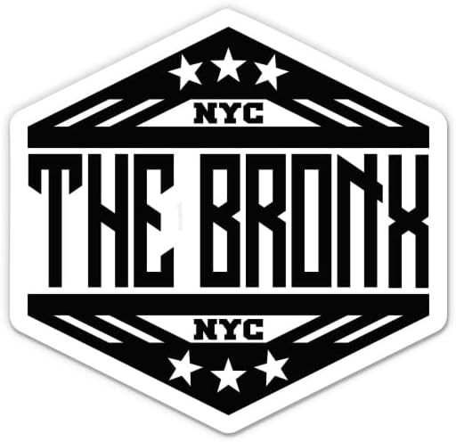 מדבקה של Bronx NYC - מדבקת מחשב נייד 3 אינץ ' - ויניל אטום למים לרכב, טלפון, בקבוק מים - מדבקות ניו