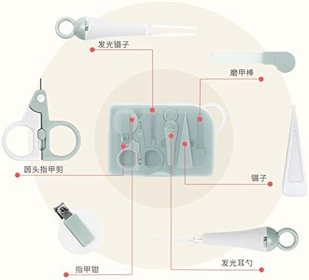 תינוק בטיחות קוצץ ציפורניים מספריים חותך נייל גוזם בריאות ערכת יילוד יומי מניקור כלי נייל קליפר 6 יח' סט